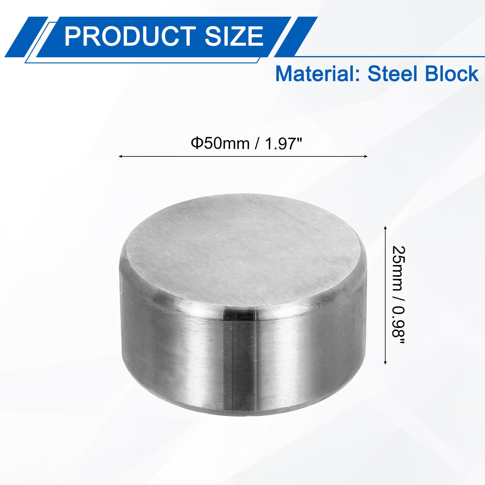 PATIKIL 50x25mm Steel Bench Block - Image 2