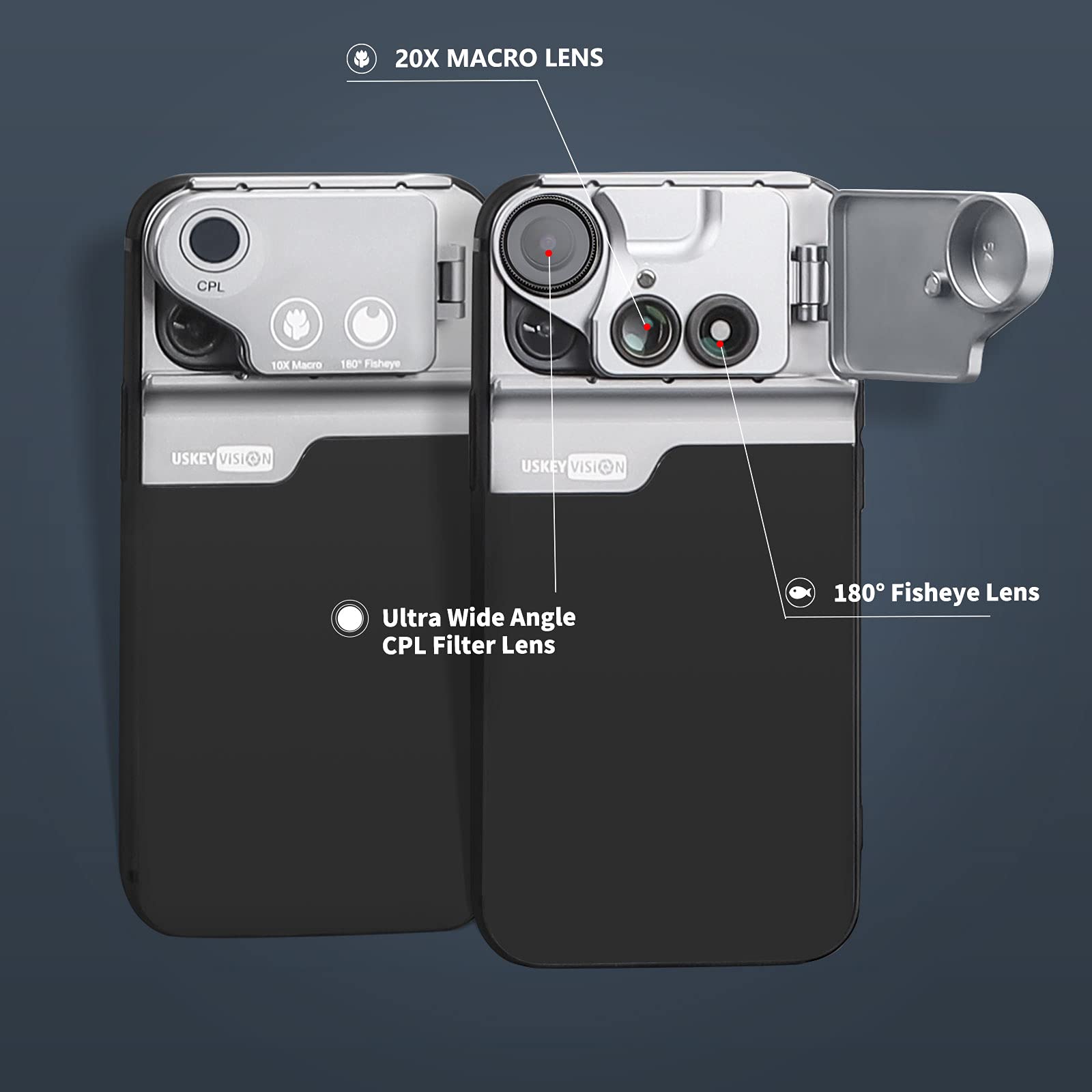 Amazon.co.jp: USKEYVISION iPhone 12専用付属レンズ ケース セット 