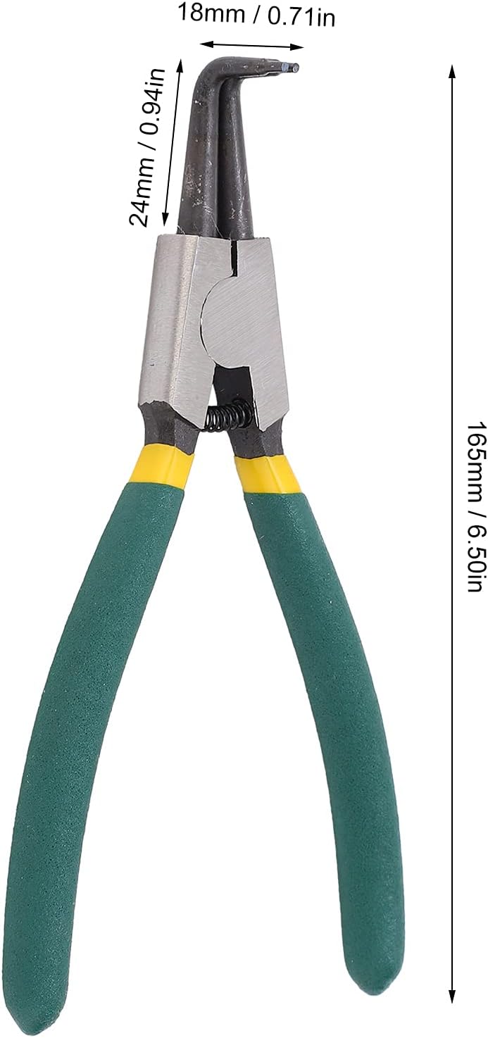 Wire stripper Tool Steel Snap Ring Plierrs & Pincers Snap-Ring Pliers Spring Loaded Handle Circlip Plier External Bent Clip
