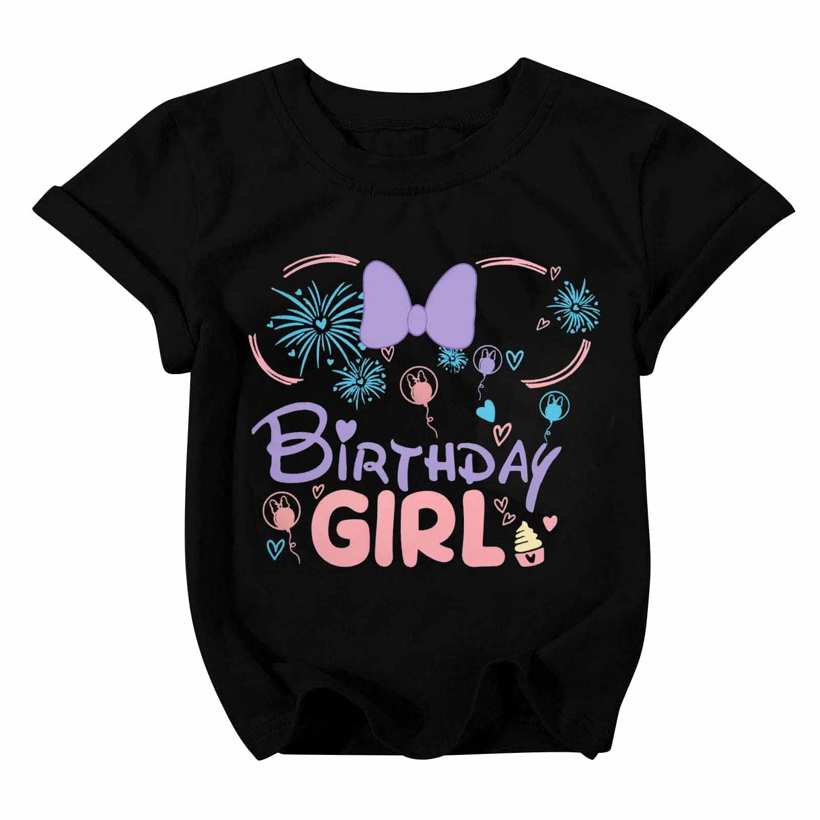 Birthday Girl Shirt Magical Castle Tshirt Birthday Shirts for Kids Funny Birthday Party Gift Tees Cute Graphic Tops
