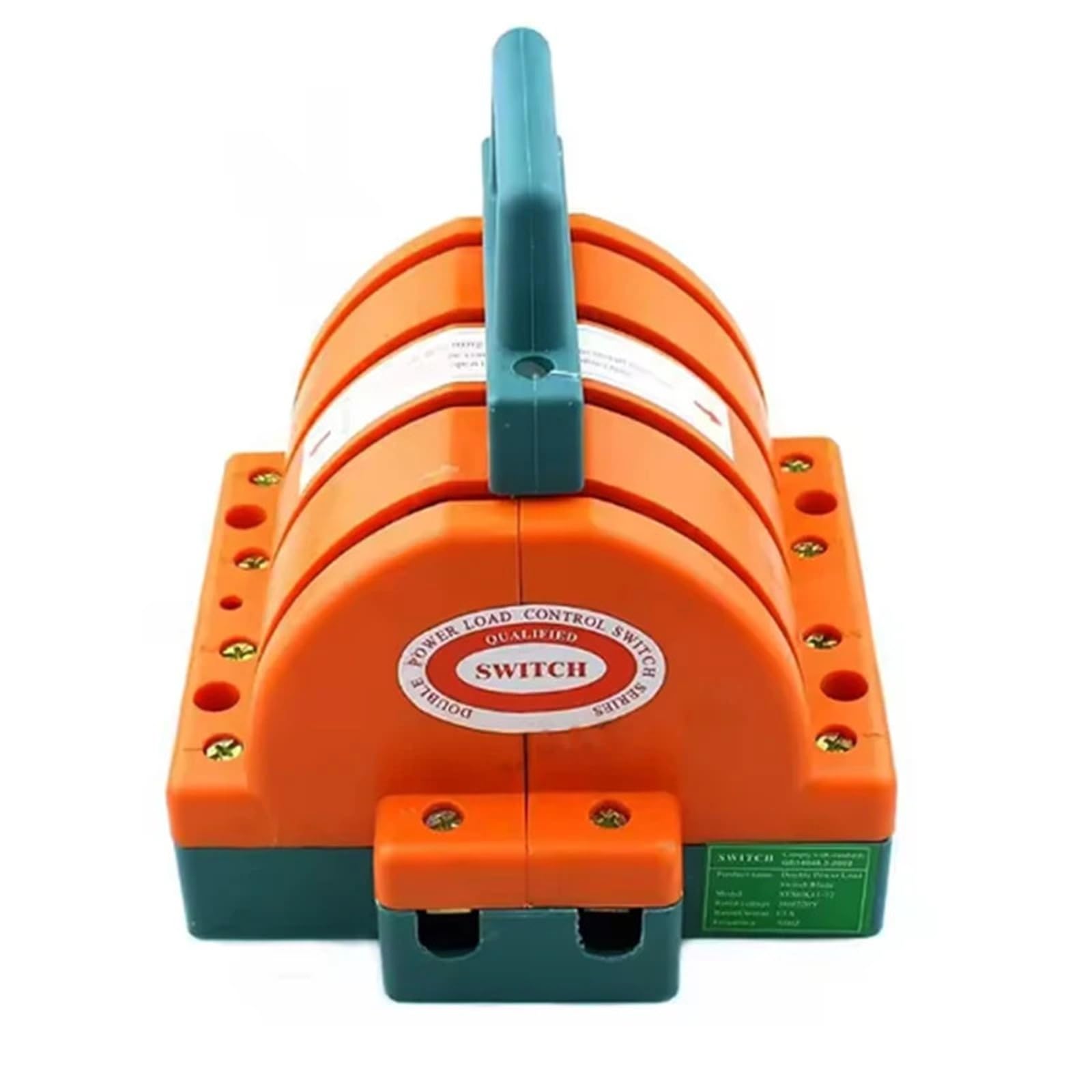Interruptor seccionador de cuchillo de 4 polos de grado Industrial 32A 63A 100A 160A 225A doble tiro 220V 2 fases 1 Uds(4P 32A)