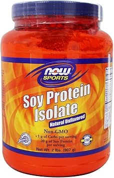 NOW Foods - Unflavored Soy White Isolation Group Non-GMO - 1 lb