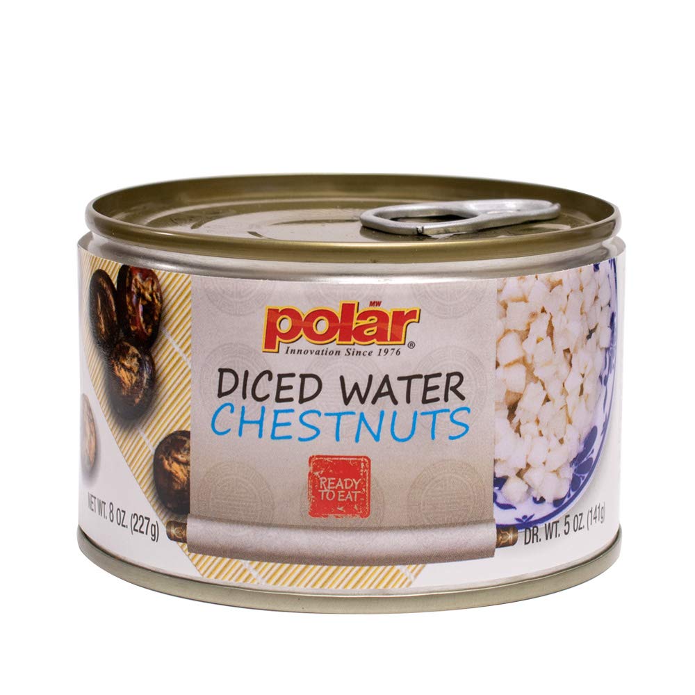 MW Polar Canned Vegetables Water Chestnuts, Diced, 8oz (Pack of 1)