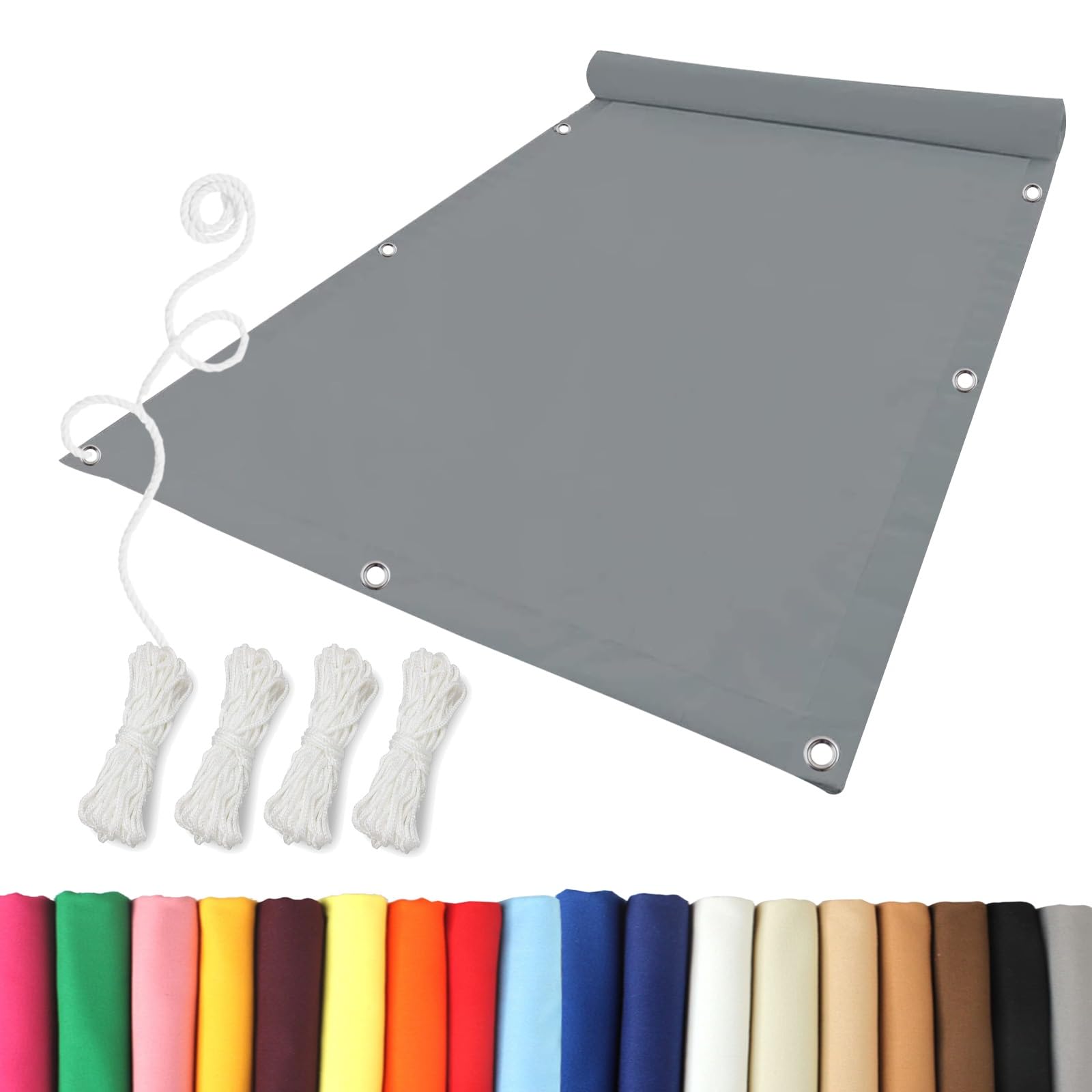 Toile ombrage imperméable gris clair anti-UV pour préserver votre serre et jardin