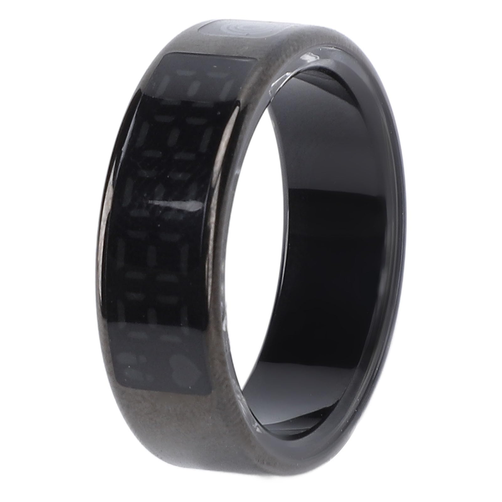 VBESTLIFE Anillo Inteligente con Pantalla, Rastreador de Acondicionamiento de Aptitud de Acero Inoxidable con Múltiples Modos Deportivos a Prueba de (ID 19.9 mm / 0.78in)