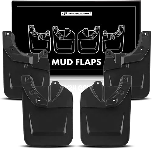 Miniatura 8 de A-Premium Juego de 4 solapas para barro, protectores contra salpicaduras, guardabarros con kits de herrajes, accesorios compatibles con Toyota