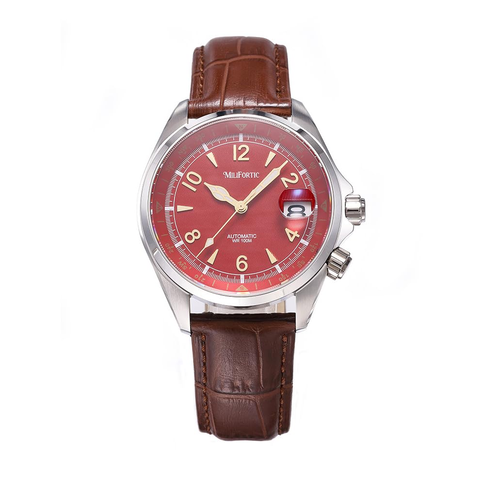 MiliFortic S089 - Orologio da uomo meccanico automatico, resistente all'acqua, fino a 100 m