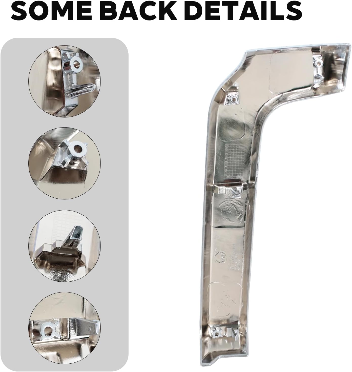 Front Bumper Lower Trim Strip Cover for Mitsubishi Pajero Montero V93 V97 V98 2015-2017 Chrome Lid Left&Right