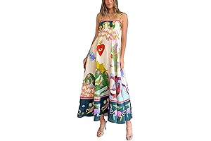 Women's Farm Rio Cute Print Maxi Cami Dress