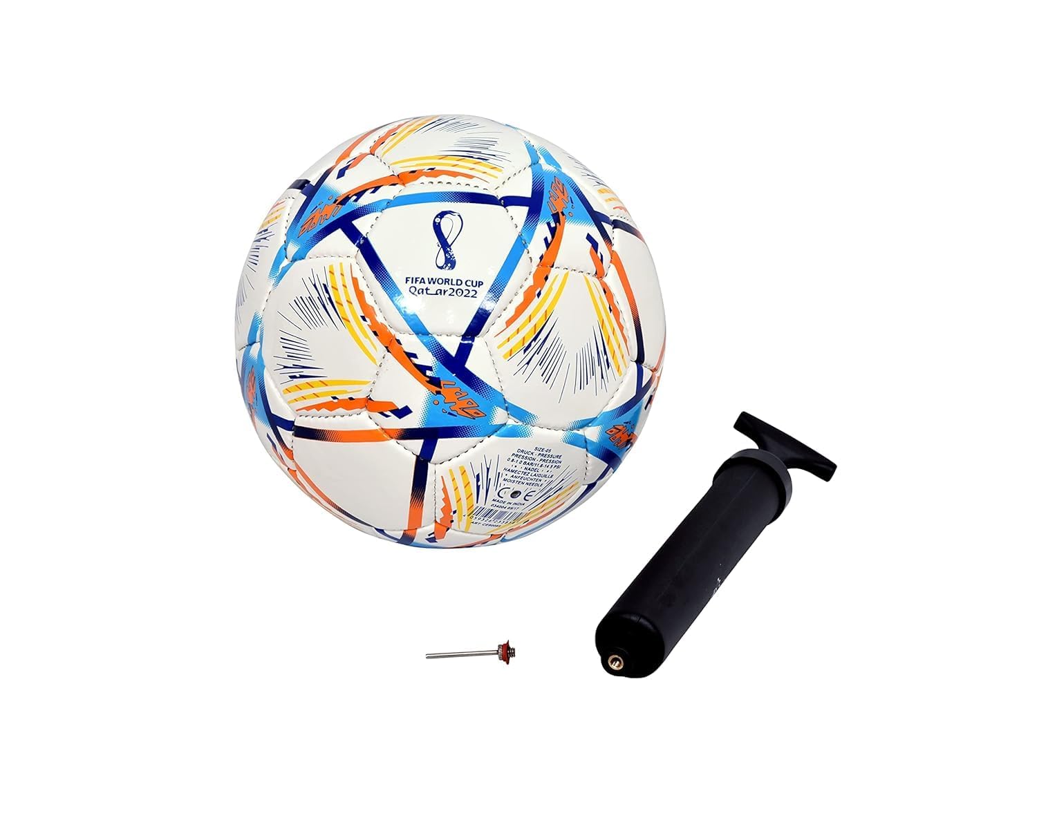 SMT Qatar World Cup Football With Pump |Size 5 For Outdoor Football - Size: 5 (Pack Of 1) (Qatar Wc) white (B0DDX95ZML) Amazon Price History, Amazon Price Tracker