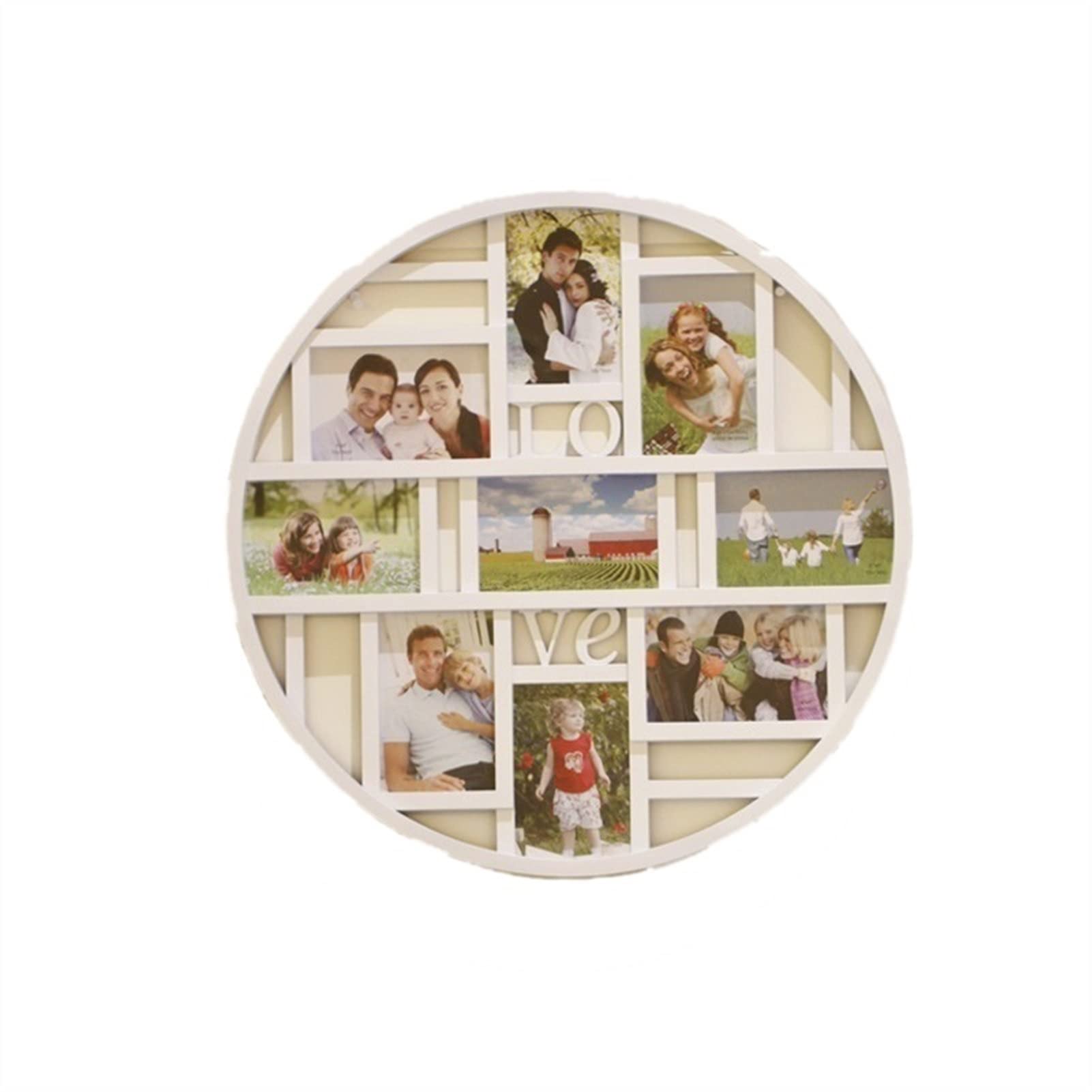 Marcos de fotos Nuevo marco de 9 fotos combinado diseño del hogar marco de fotos de boda Collage y decoración de pared decoración de pared marco de fotos de madera Visualización de fotos con marco de