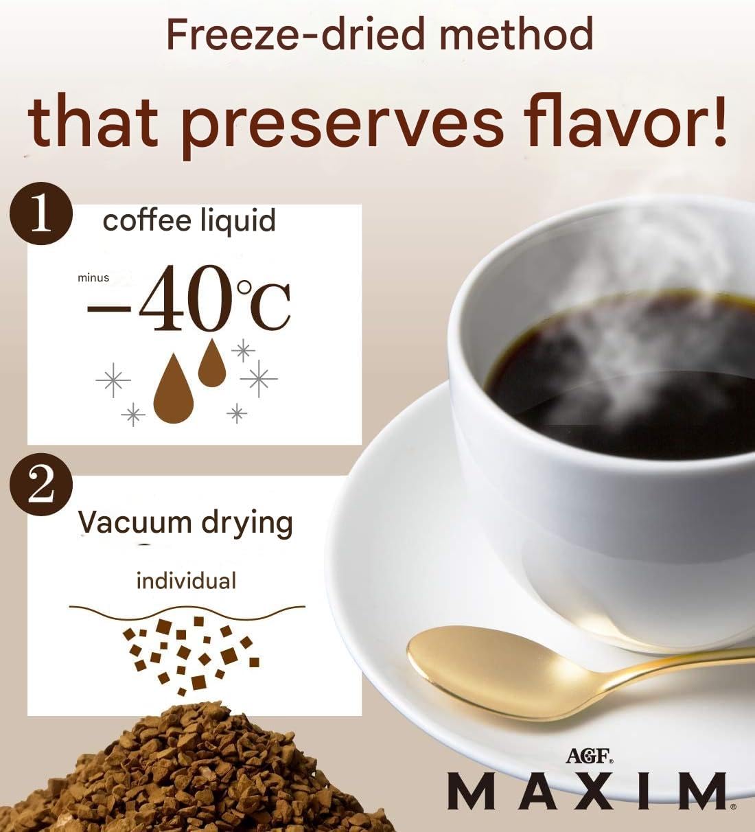 Amazon.com : AGF Maxim Japanese Instant Coffee Stick Black 100