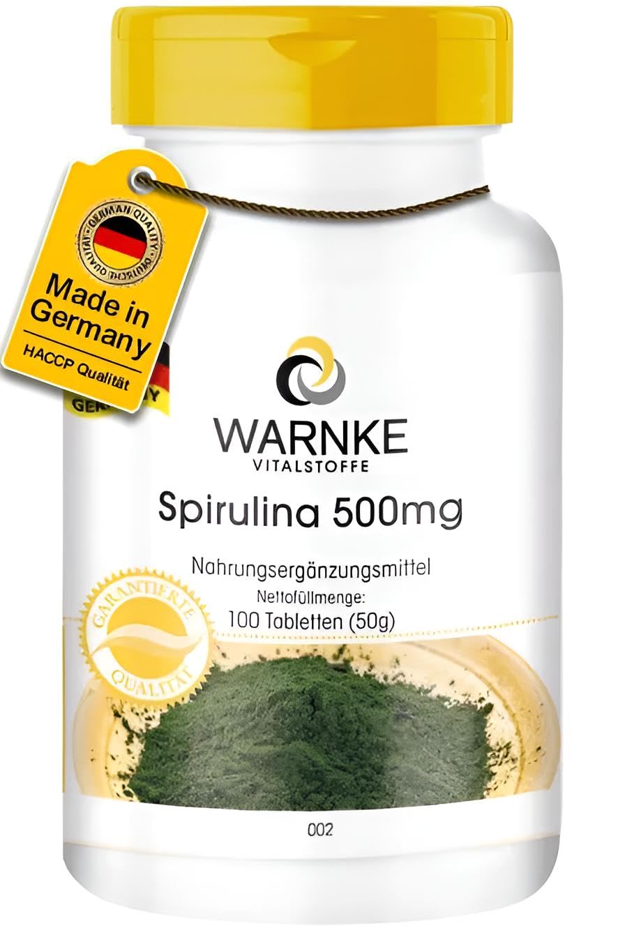 Spirulina Tabletten 500 mg - 100 Stück, vegan, Spirulina platensis