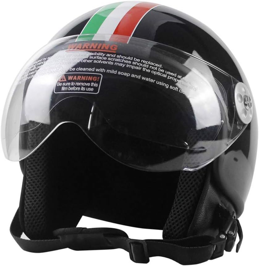 Mangen Open Face Jet Helmet Motorcycle Vespa Helmet Motorbike Pilot