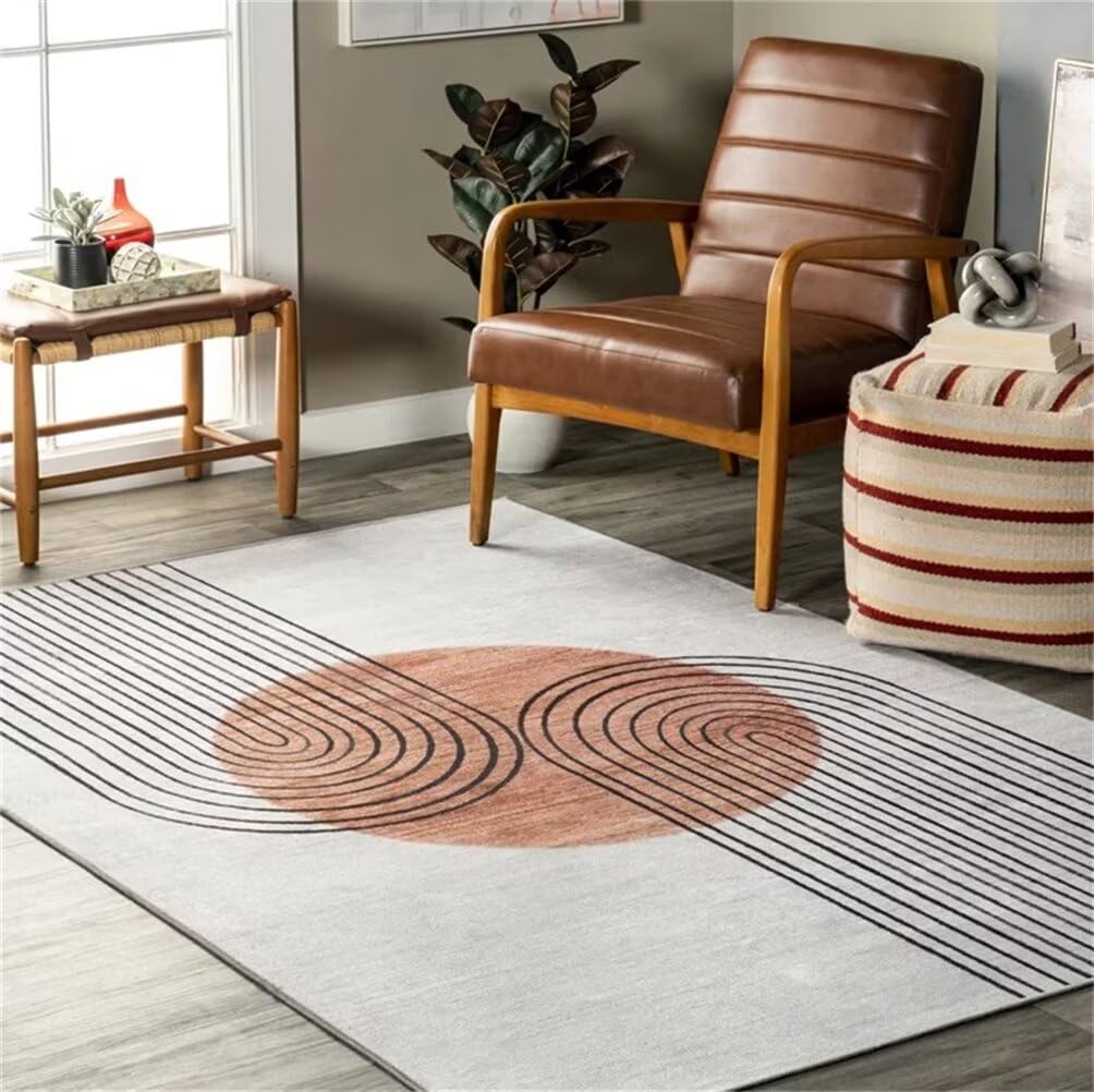 Grand tapis gris 160x210cm lavable et ultra durable pour enfants
