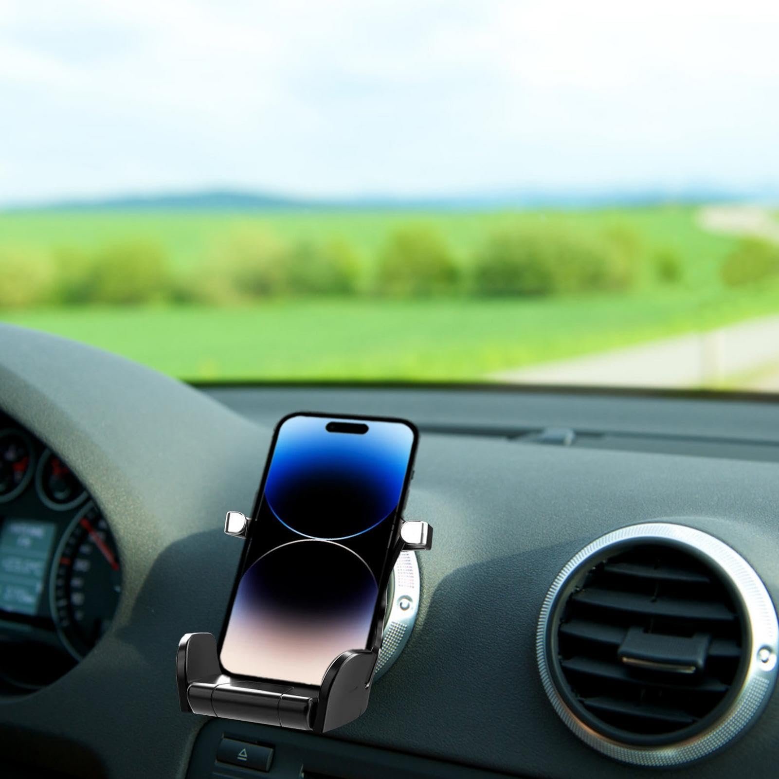 Soporte de teléfono para asiento de carreras de automóviles,Soporte de teléfono para asiento de carreras - Soporte de teléfono para rejilla de ventilación para coche | Soporte de teléfono con