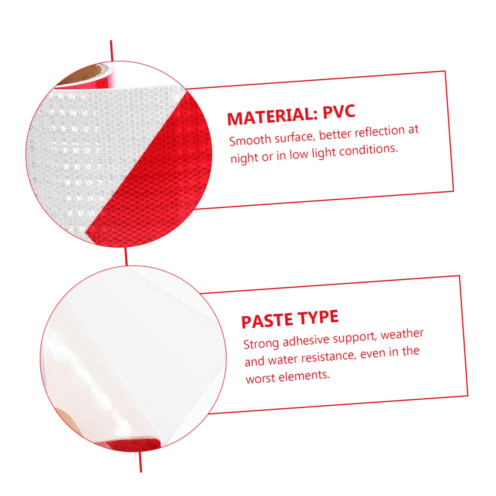 Baluue Ruban Réfléchissant Adhésif en Pvc Flèche Large, Autocollant de Signalisation pour Sécurité Routière et Situations D'urgence, Résistance Adhésive Forte, Visibilité Améliorée