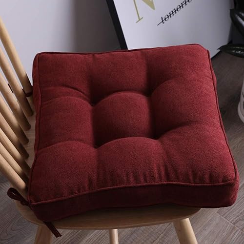 Miniatura 14 de Cojín redondo suave para silla, cojín acolchado antideslizante, cojín de asiento suave y cómodo para sillas de cocina, comedor y oficina