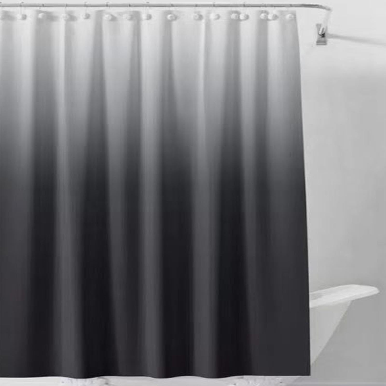 Rideau de douche imperméable, tissu anti-moisissure, lavable, comprend des crochets, parfait pour la salle de bain et séparateur de pièce