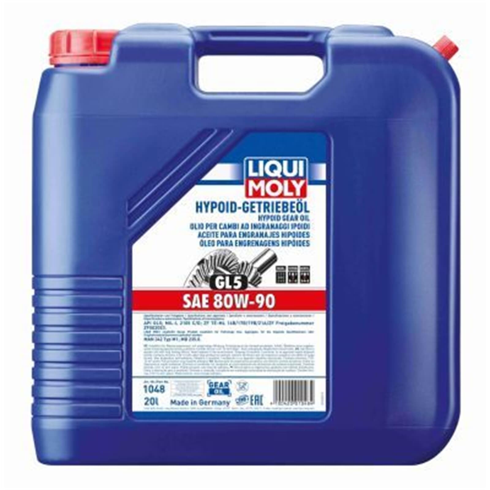 20L Liqui Moly Hypoid Getriebeöl GL-5 SAE 80W-90 Te-ML 235.0 Achsgetriebeöl | 1048, Hypoid-Getriebeöl (GL5) SAE 80W-90