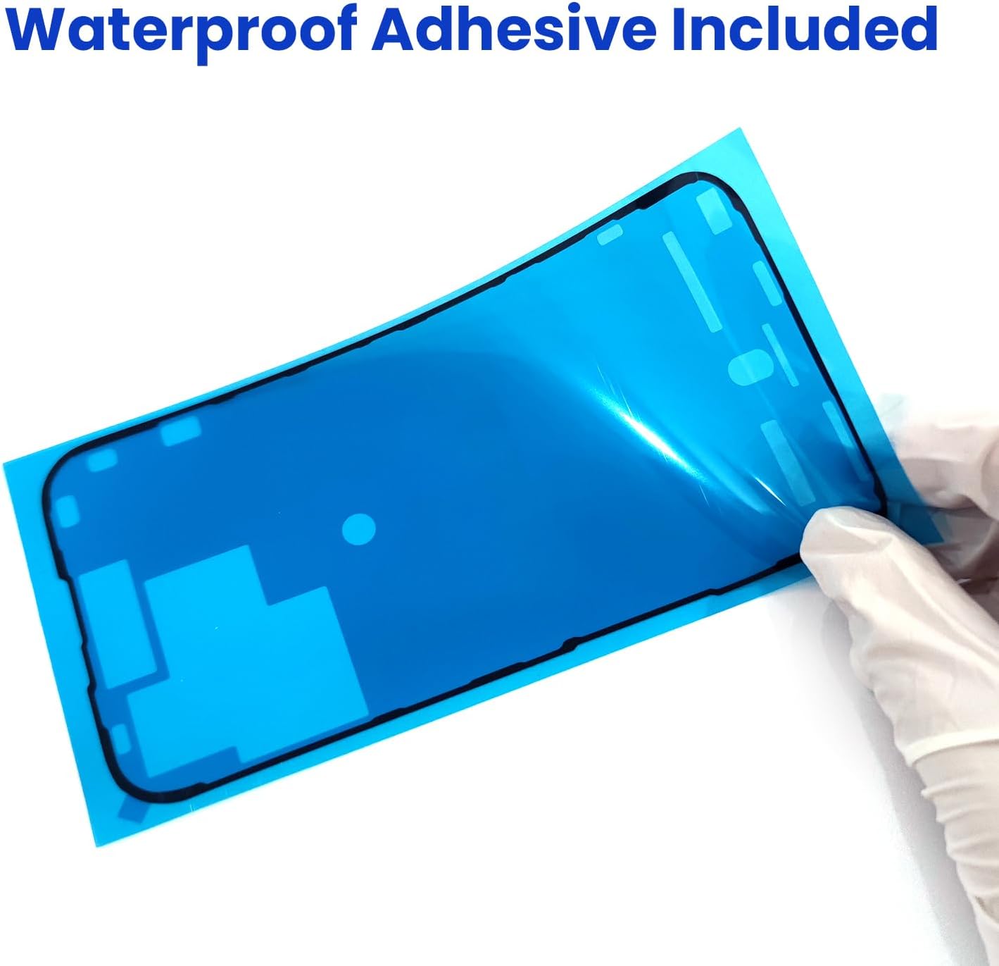 for iPhone 15 PRO Screen Replacement, 6.1 inch 3D Touch LCD Display Full HD Repair kit, Digitizer Assembly with Tools Set, Tempered Glass, Waterproof Frame Adhesive