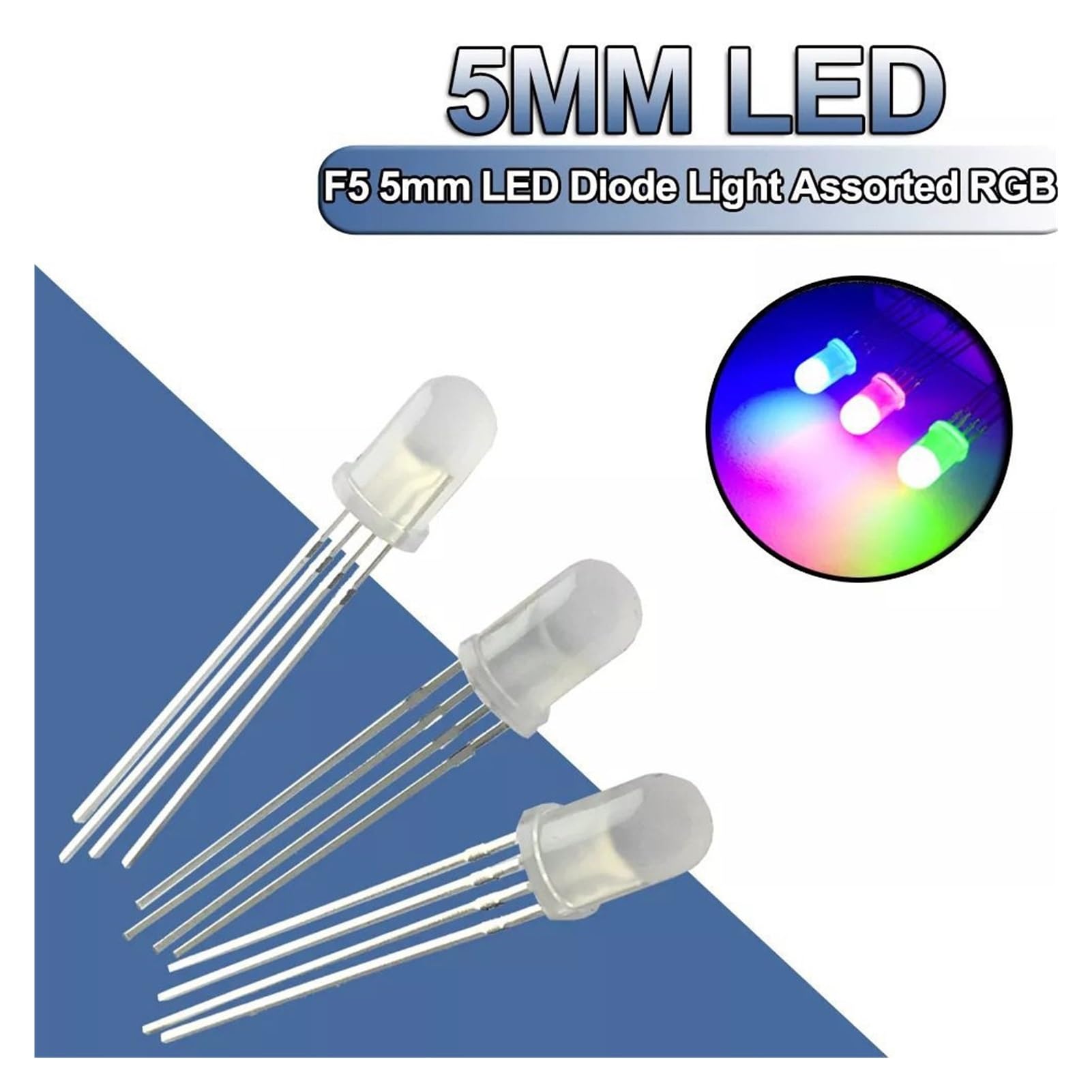 10 stks 5mm rgb led gemeenschappelijke anode 4-pin tri-color emitting