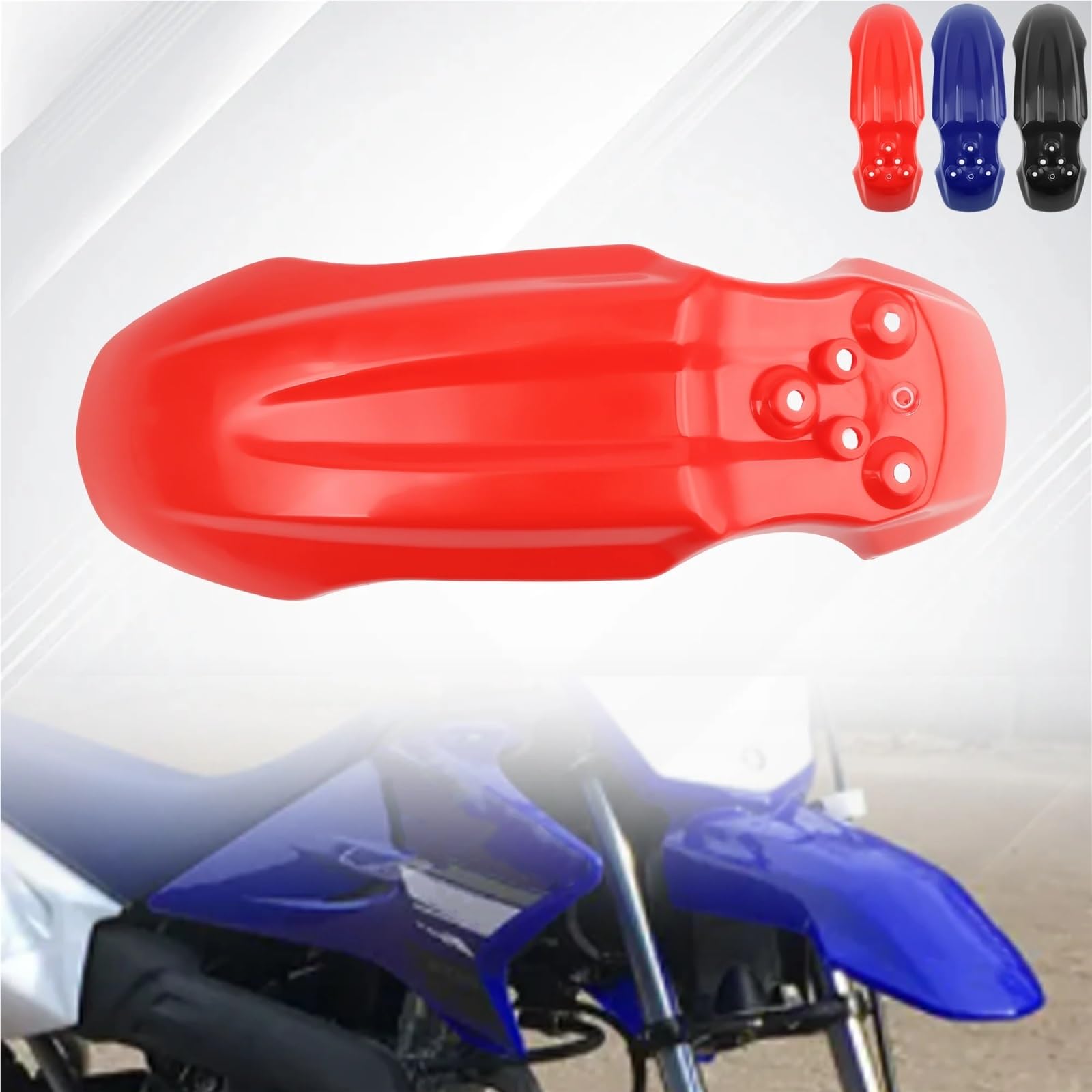 Adatto per Honda CRF50 XR50 2000-2022 Parafango anteriore ruota parafango protezione forcella(Red)