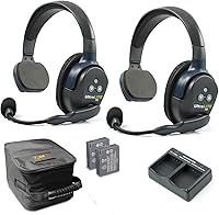 Eartec UL2S Ultralite-HD 2-Person Full Duplex Wireless Intercom Headsets - 1000ft Range, No Base Station