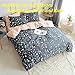 PinkMemory King Duvet Cover 100% Cotton Floral Bedding Set Gray Flowers Branches Printing,Reversible Peach and Gray Duvet Cover Set-Ultra Comfy,Breathable,Zipper