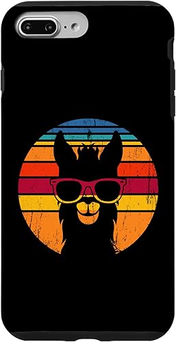 Vista 28 de iPhone 12/12 Pro Vintage Llama Divertido disfraz de alpaca, funda de llama para amantes de las llamas
