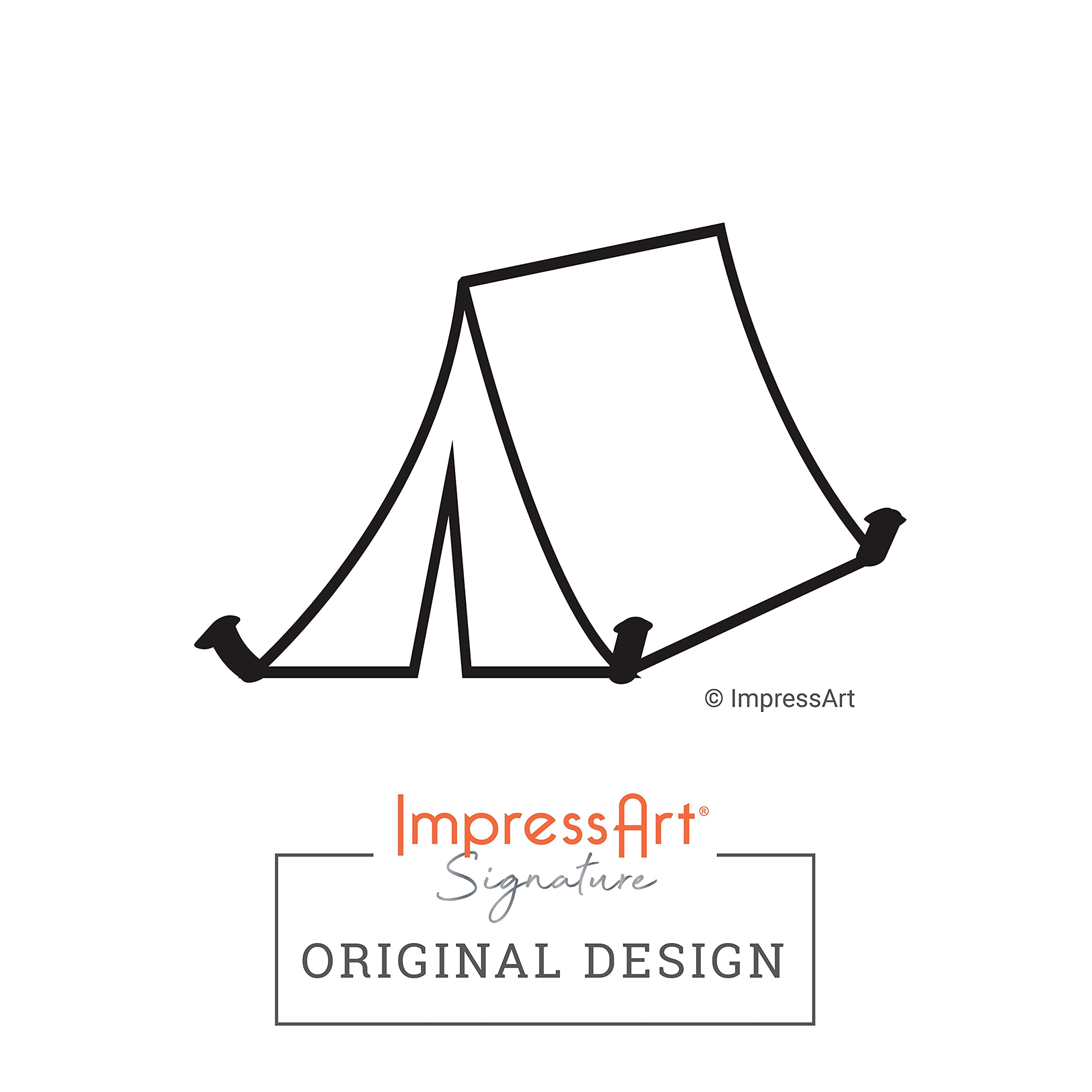 ImpressArt - Tent Signature Design Metal Stamp, 6mm