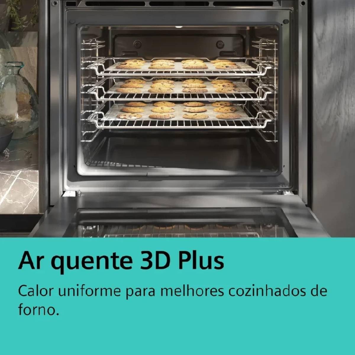 Siemens - Four iQ300, autonettoyant pyrolytique, airFry, noir, HB372AES3