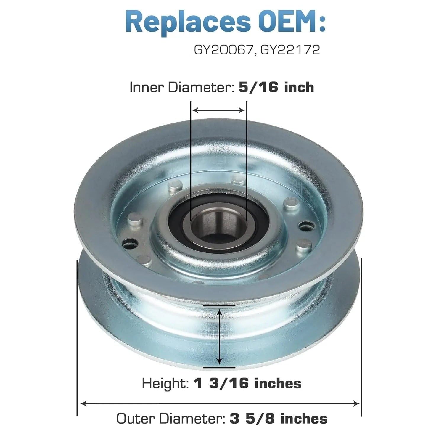 Tensor Correa Polea Tensora Paquete 3 Poleas Tensoras GY20629 GY20067 GY20110 GY22172 Para John Para Deere 102 105 115 125 D105 D110 D140 D150 D155 D160 LA145 LA155