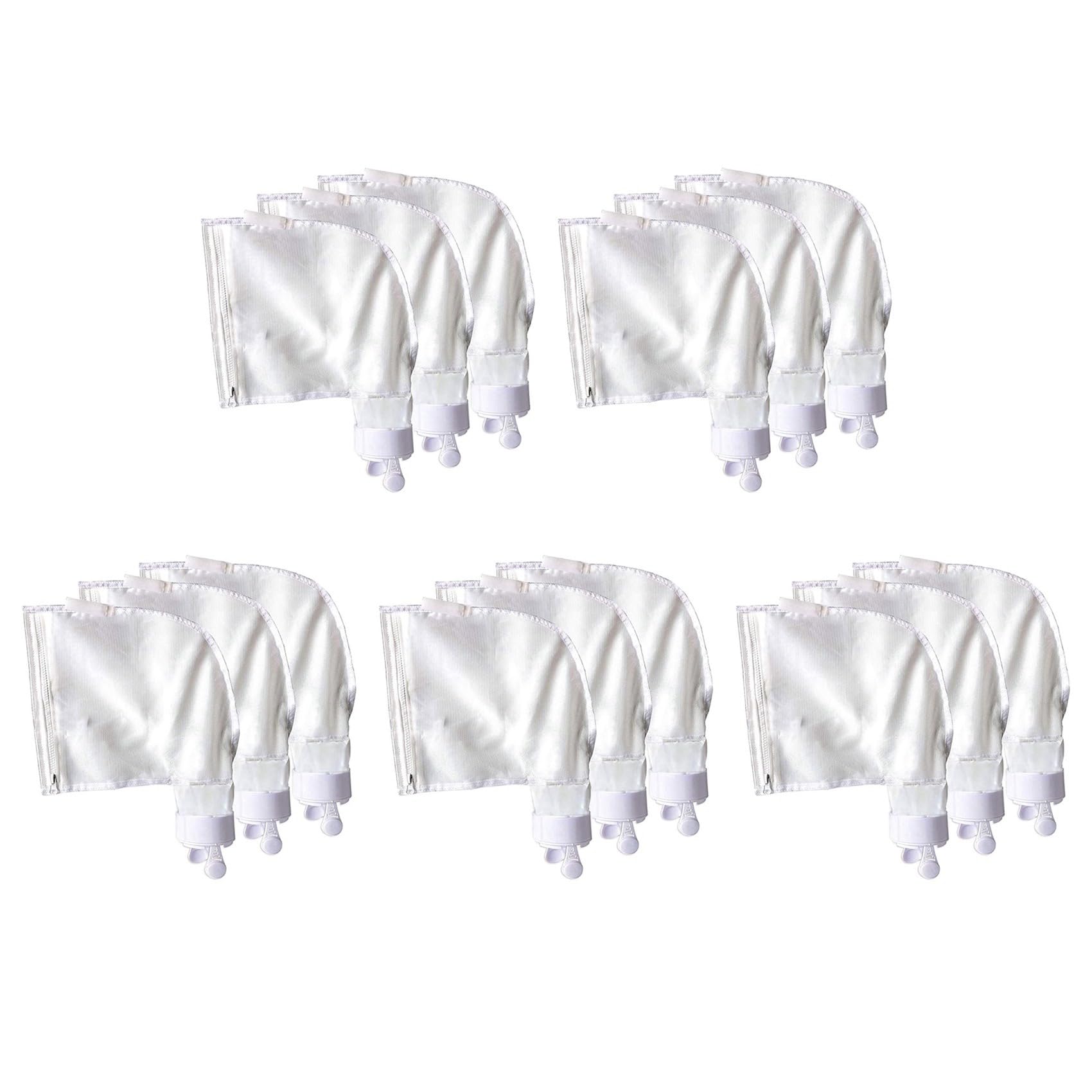 Hndhbfgrt 15PCS Zippered Bag Replacement Fits for 280,480 Pool Cleaner All Purpose Filter Bag Swimming Pool Cleaner Bags
