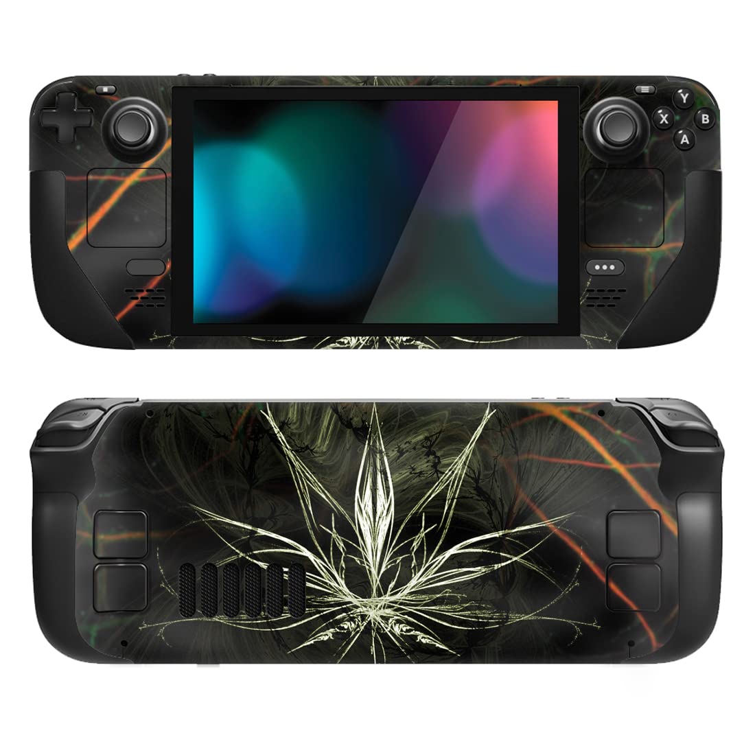 playvital Full Set Protective Skin Decal for Steam Deck LCD, Custom Stickers Vinyl Cover for Steam Deck OLED - Messy Code — view 38