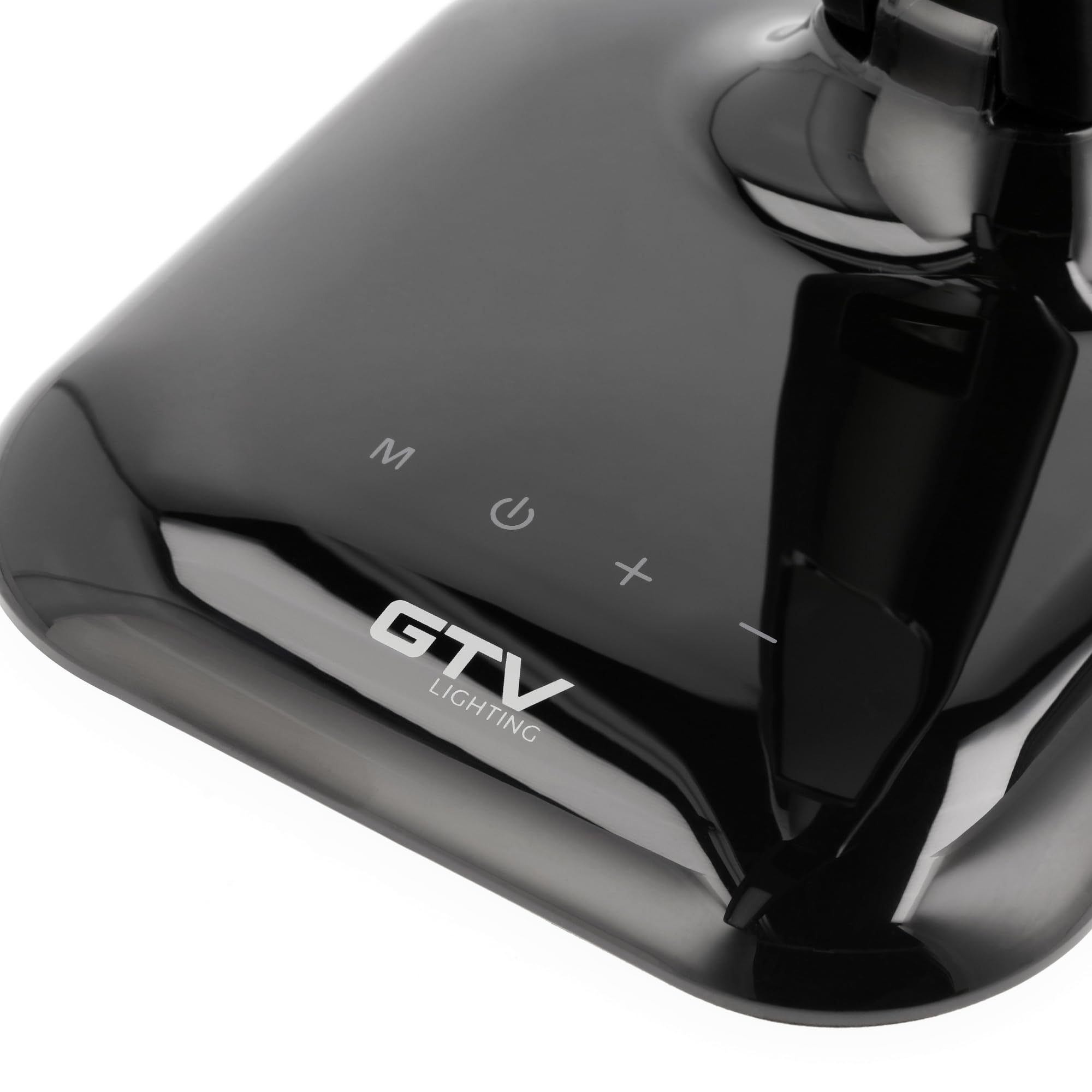 GTV LINEAR Lámpara de Escritorio LED 7W 420lm 3-CCT Regulable, Lámpara de Mesa con Pantalla Reloj Fecha Temperatura Despertador, Lámpara Oficina Táctil Regulación 5 Niveles, Negra