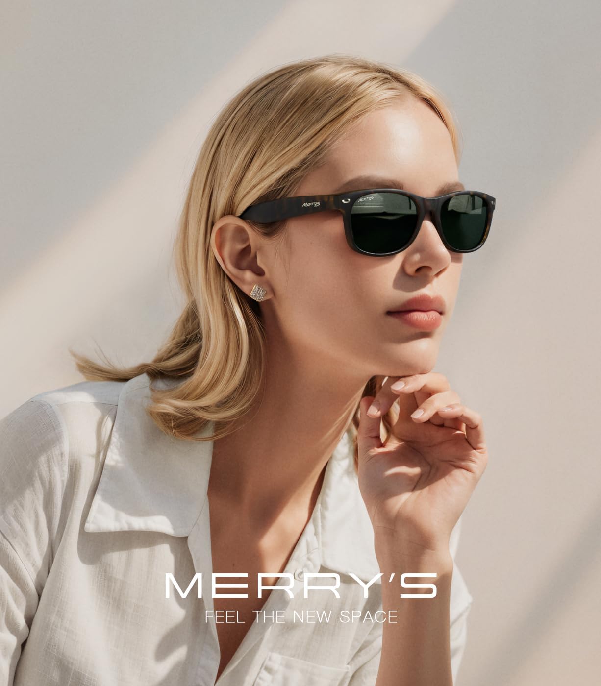 MERRY'S Polarized Unisex Shades Sunglasses for Men and Women Vintage Polarized Sun Glasses Mirror Lens - Image 2