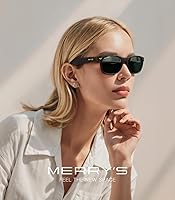 Vista 134 de MERRY'S Lentes de sol polarizados unisex para hombres y mujeres, lentes de sol polarizados vintage, lentes de espejo