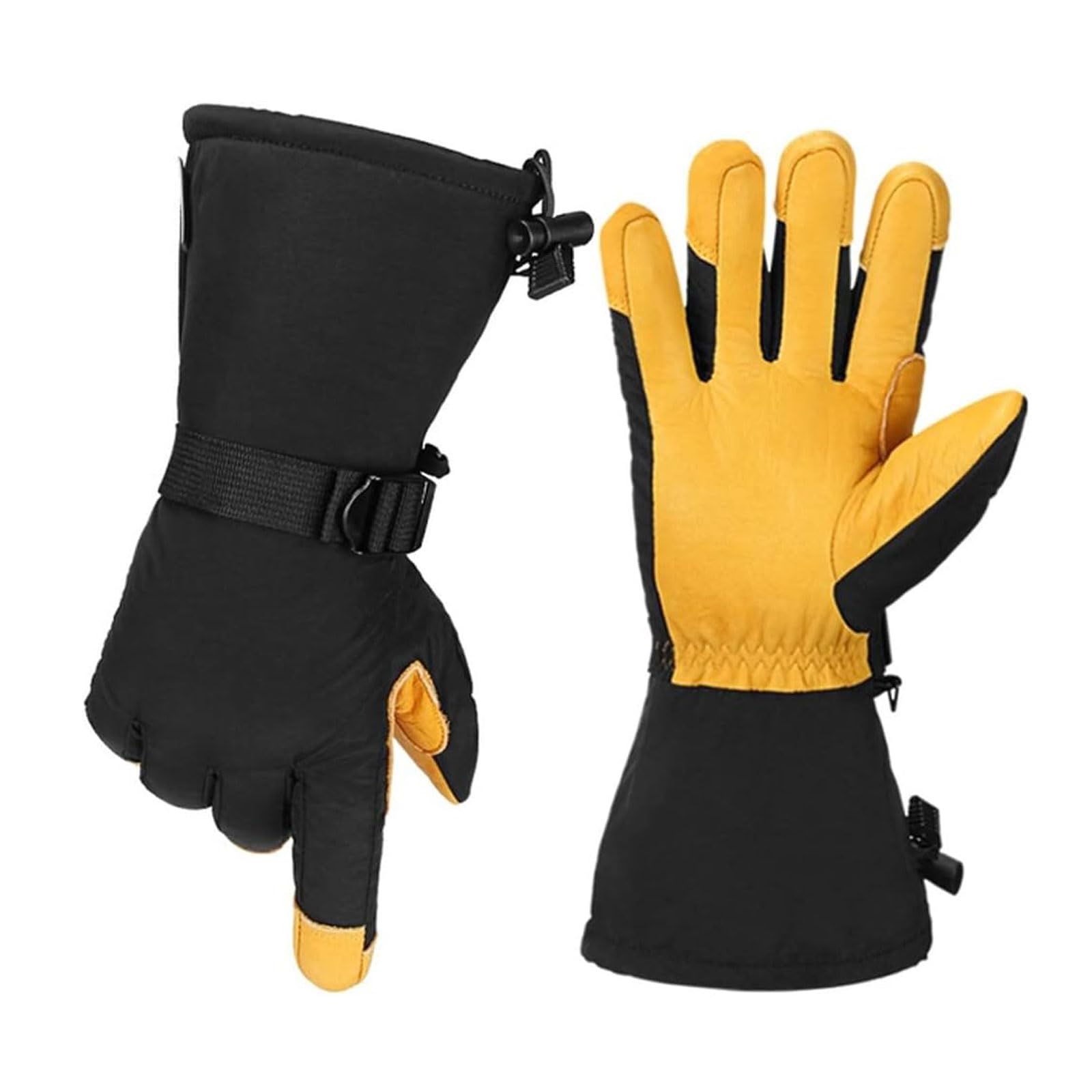 Winterhandschuhe für Herren, Winterhandschuhe, wasserdicht, kaltes Wetter, winddicht, Schneemobil, Skifahren, Sport, Motorrad, Reiten, warme Handschuhe, kaltes Wetter