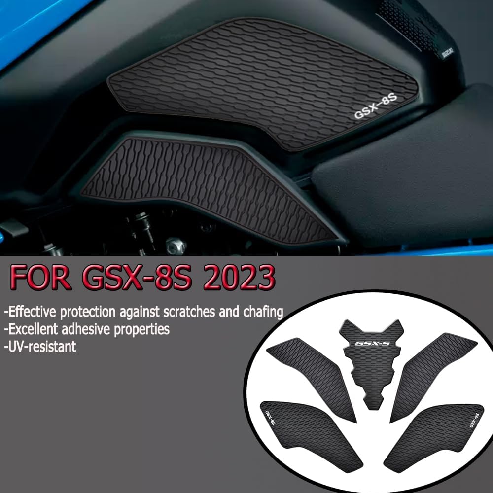 For Motorcycle GSX 8S gsx-8s tank grips Accessories New Side Fuel Tank Pad Protector Knee Grip Traction Pad For 2023 GSX-8S accessories