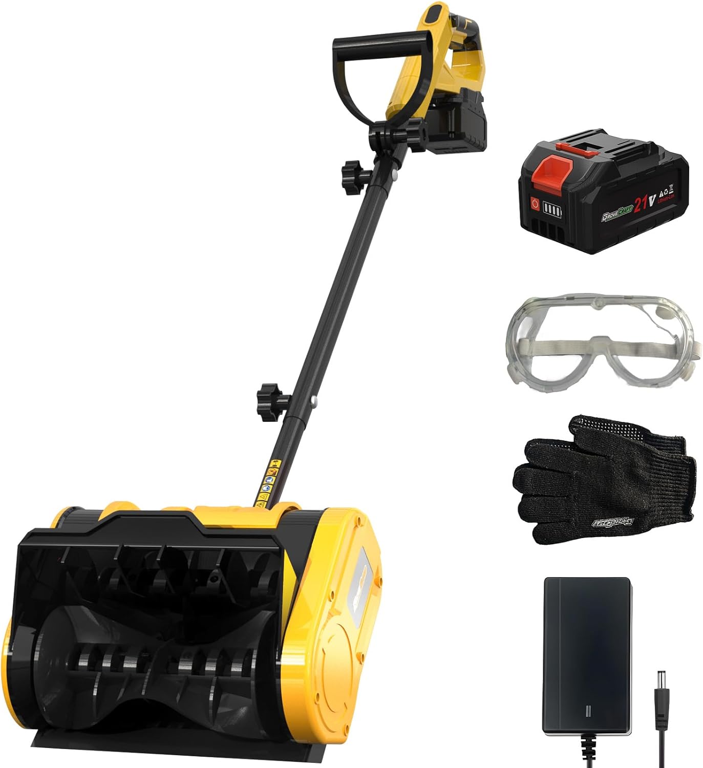 20V cordless snow shovel with 4Ah battery & charger
