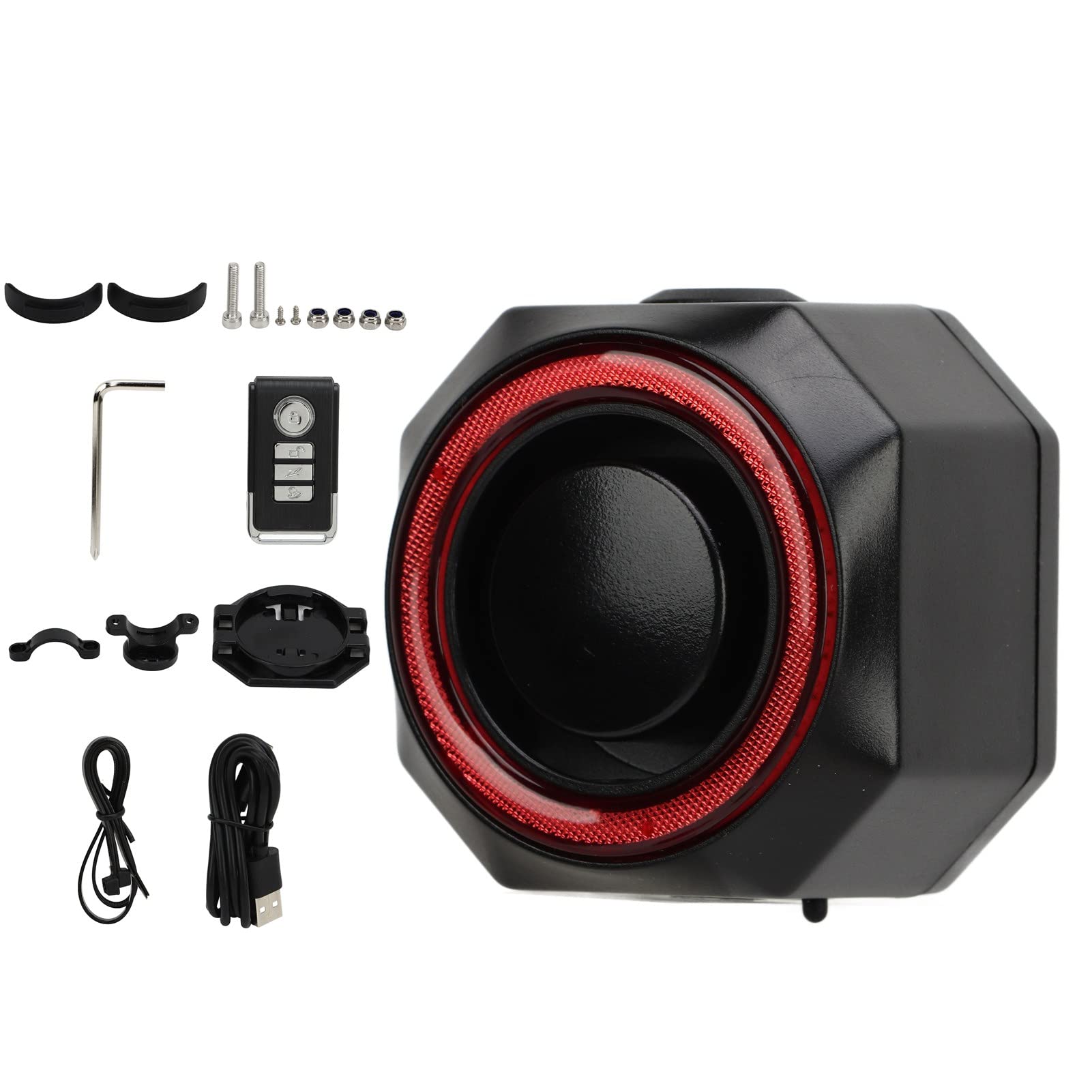 Fockety Smart Bike Tail Light, Senza Fili USB Ricaricabile Anti-Furto Fanale Posteriore per Bici con Telecomando, Luce Posteriore Impermeabile per Bicicletta per Auto Scooter
