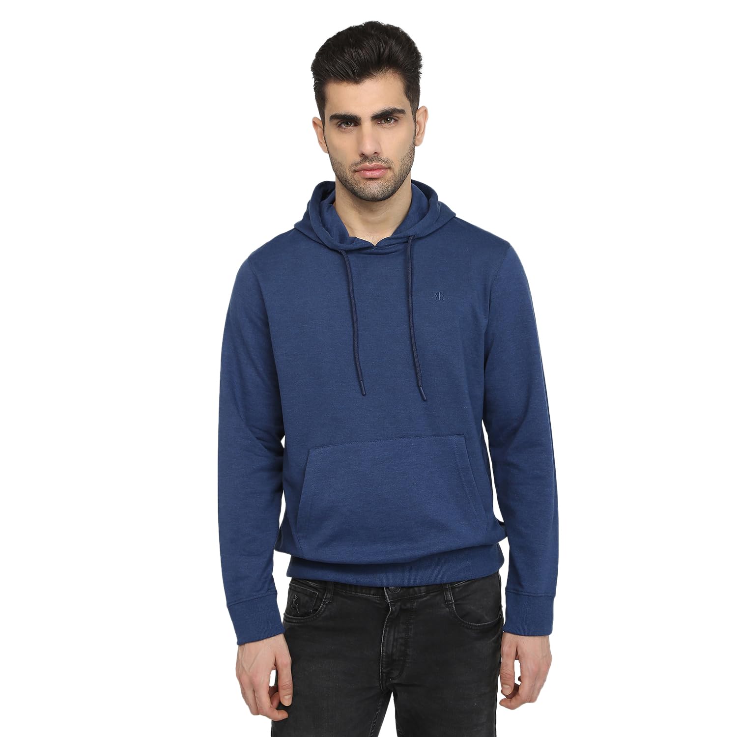 Men Full Sleeve Regular Fit Solid Pattern Pure Cotton Hooded Hooded Casual Sweatshirt-image-44