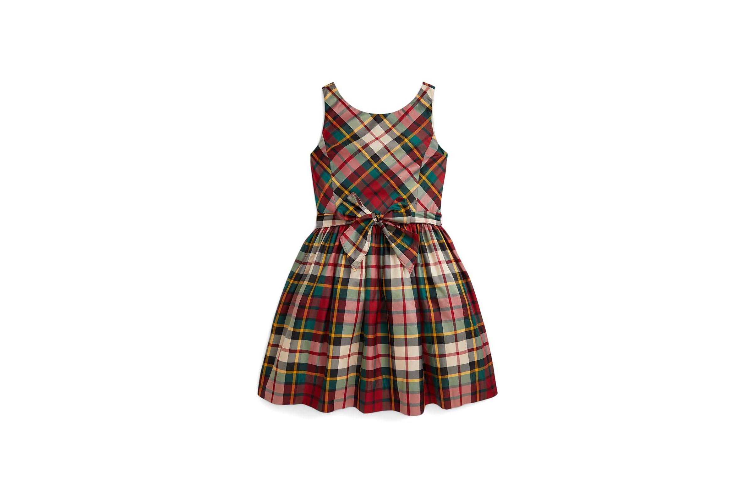 Платье Polo Ralph Lauren Kids Plaid Taffeta Dress (Big Kid)