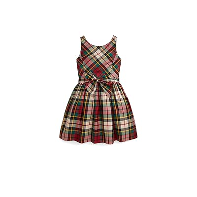 Polo Ralph Lauren Kids Plaid Taffeta Dress (Big Kid) Girl