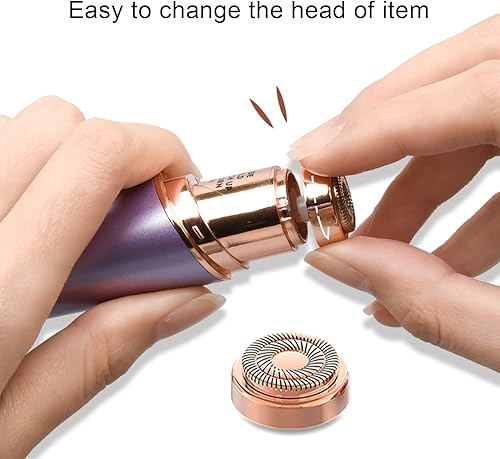 Vista 3 de tuokiy Cabezales de repuesto para depilación facial para acabado táctil impecable, repuesto para cabezales de repuesto impecables