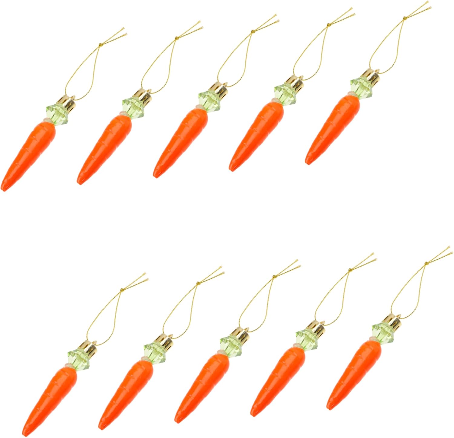 Garneck 24pcs Carrot Pendant Decorative Carrot Simulation