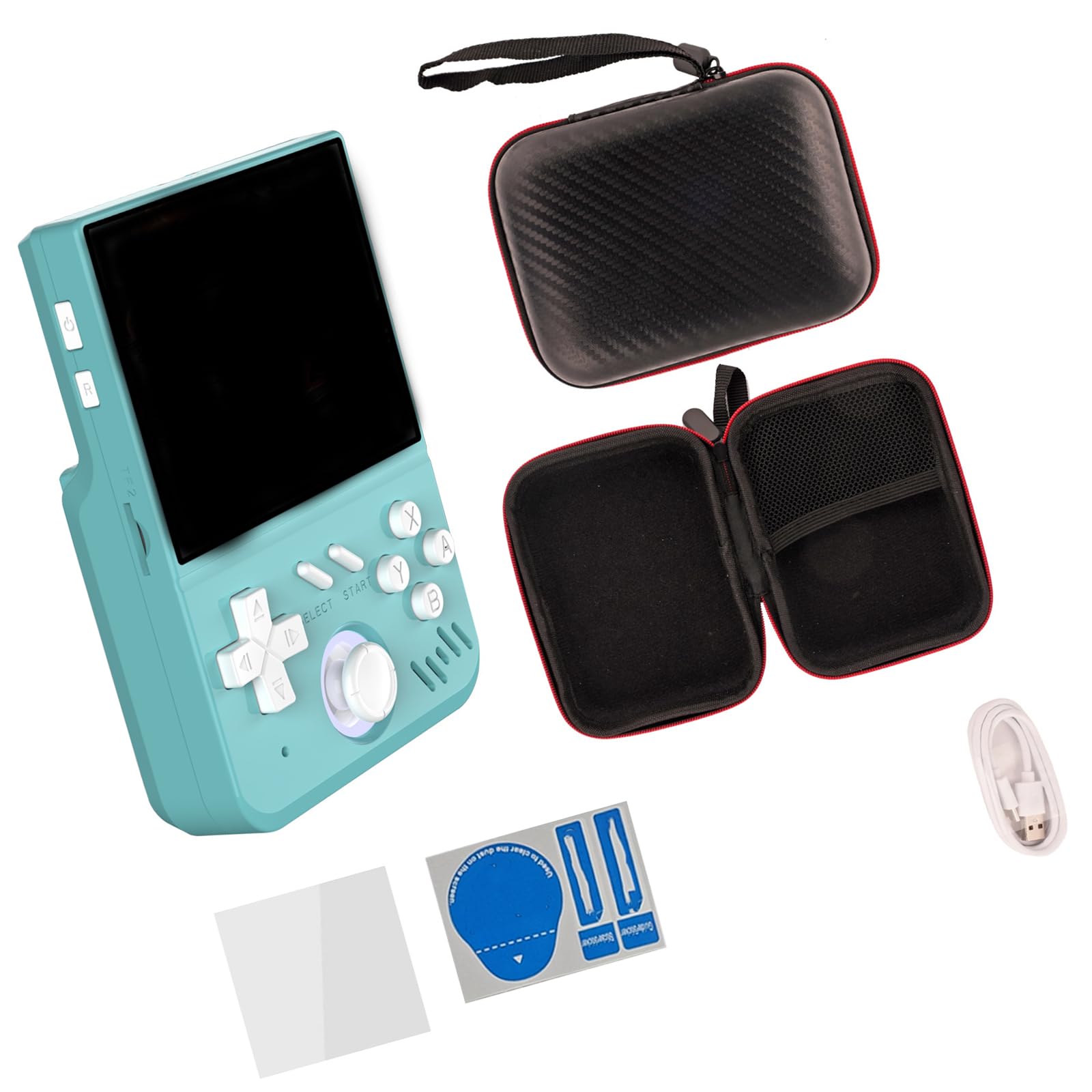 Source Handheld Gaming Systems - Pantalla digital portátil de 64 GB, diseño retro, almacenamiento precargado, para viajes, entretenimiento, alta resolución, retro, fuente abierta
