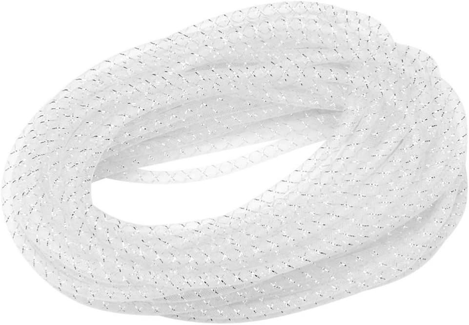 Mesh Tube for Wreaths Christmas Tree Ornament Garland DIY Craft Wedding Party Decorations White - Image 3