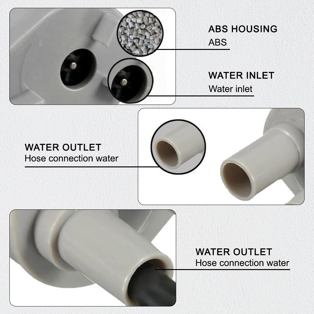 Pompa Acqua 12V WANGCL Per Camper E Roulotte - Pompa A Balena Sommergibile Ad Alto Flusso - Foto 9